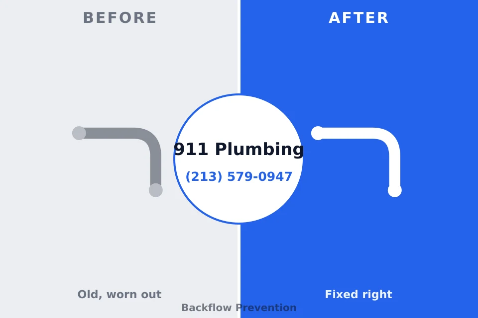 Before and after: plumbing repair Zelienople, PA